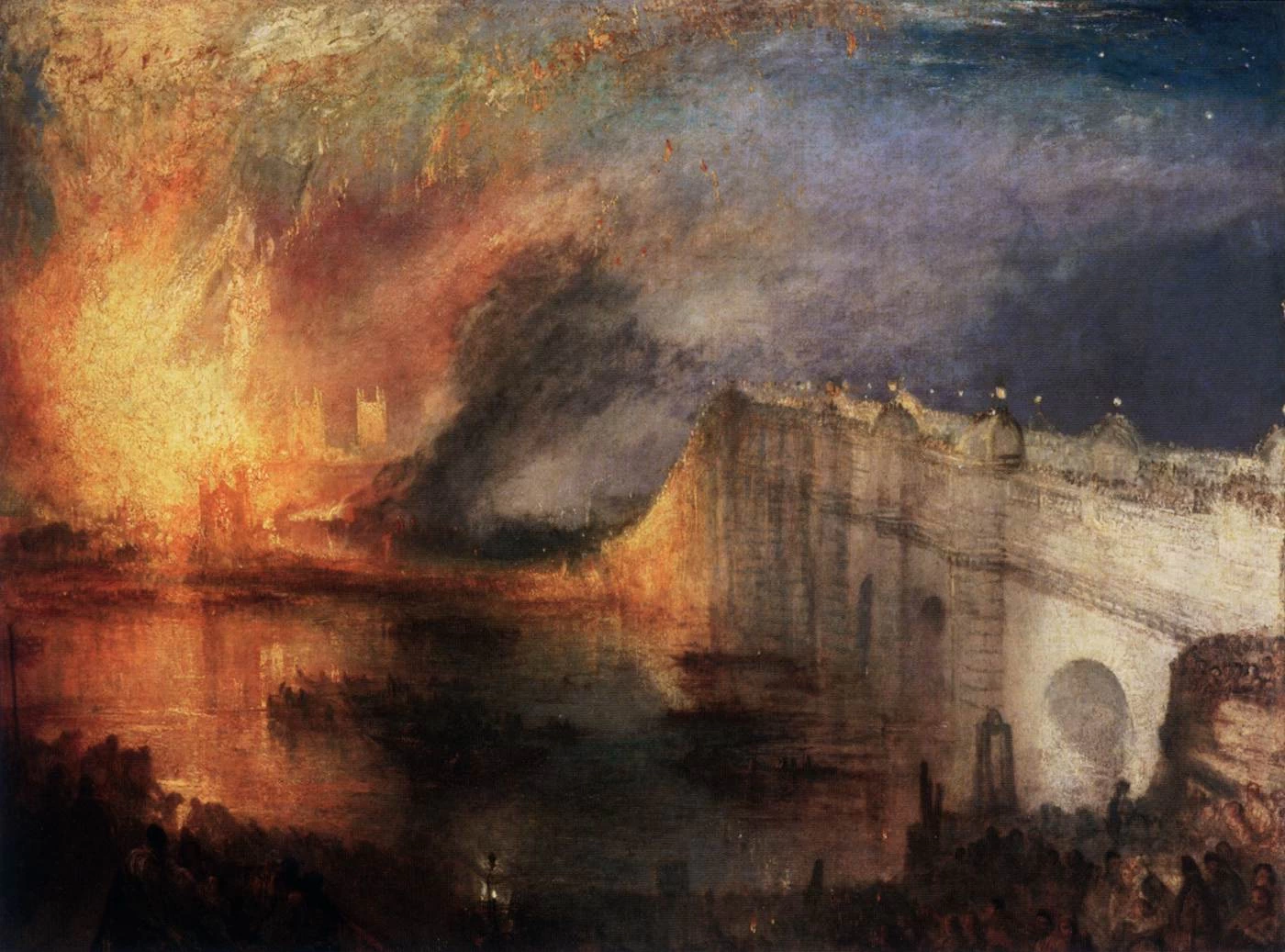 L'incendio delle Camere dei Lord e dei Comuni, 16 ottobre 1834, 1834 - Museum of Art, Philadelphia